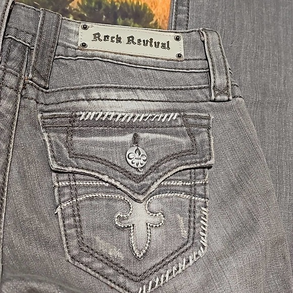 Rock Revival Straight Jeans Size 26 - Picture 7 of 7
